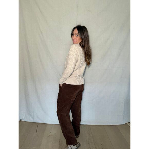 Vintage Chocolate Brown Corduroy Trousers - Picture 8 of 9